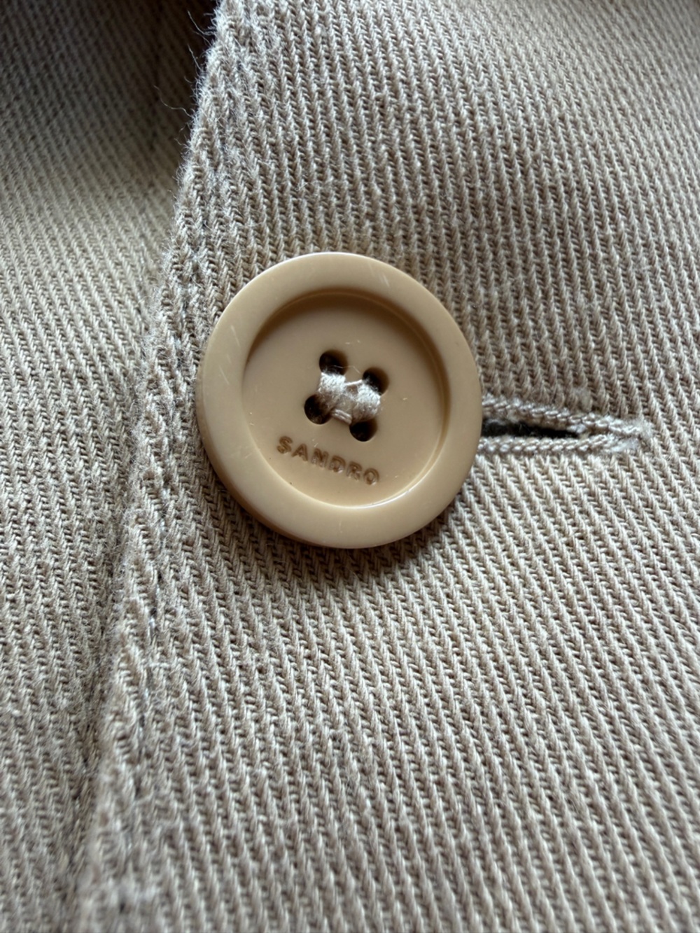 Sandro Twill Solid Worker Jacket - Picture 5 of 11